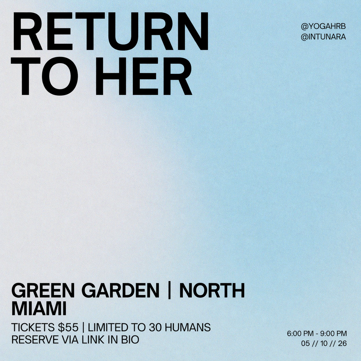 RETURN TO HER | A Mother’s Day Meditation & Sound Healing Experience