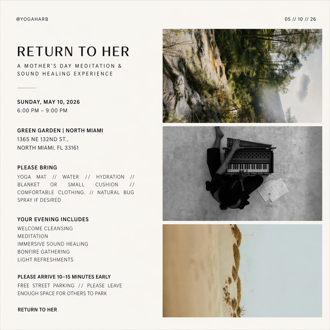 RETURN TO HER | A Mother’s Day Meditation & Sound Healing Experience